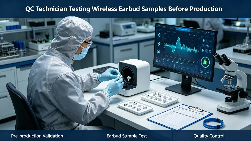 Sample testing earbuds supplier