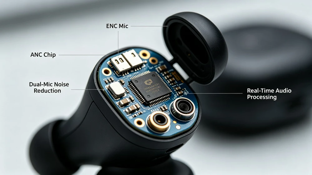 TWS earbuds chipset PCB for ANC and ENC